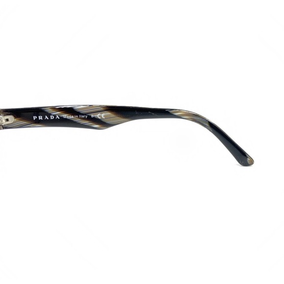 Prada VPR 16M EAR-1O1 Blue Brown Horn Eyeglasses Frames 55-16 140 Italy Designer - Picture 9 of 12